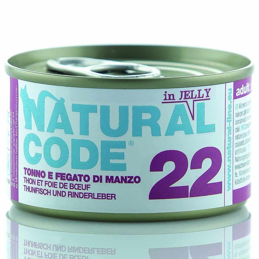 Alimento Gatto Umido Natural Code Tonno E Fegato Di Manzo G