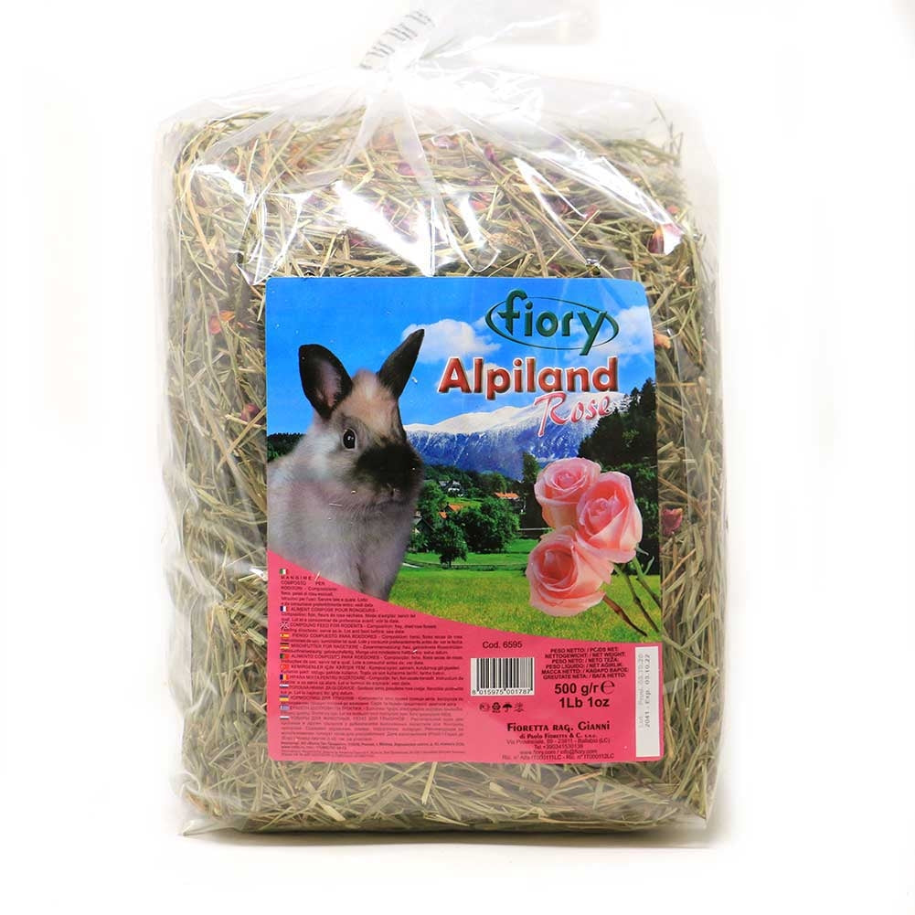 Fieno Alpiland con Petali di Rosa Fiory 500 g