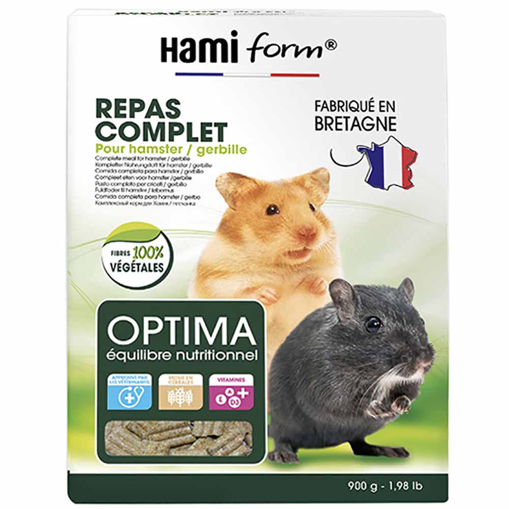 Pasto completo per criceti e gerbilli Optima Hamiform 900g