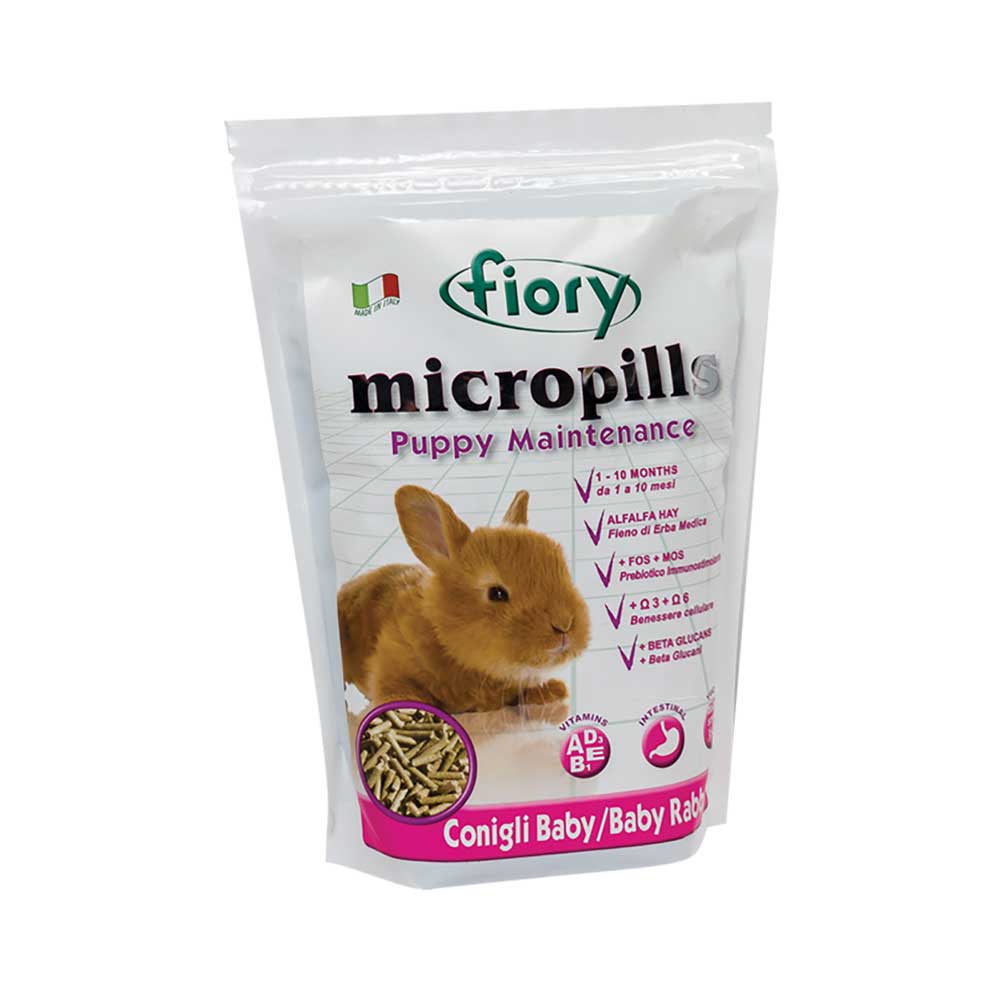 Mangime per conigli baby Micropills Puppy Maintenance 2kg Fiory