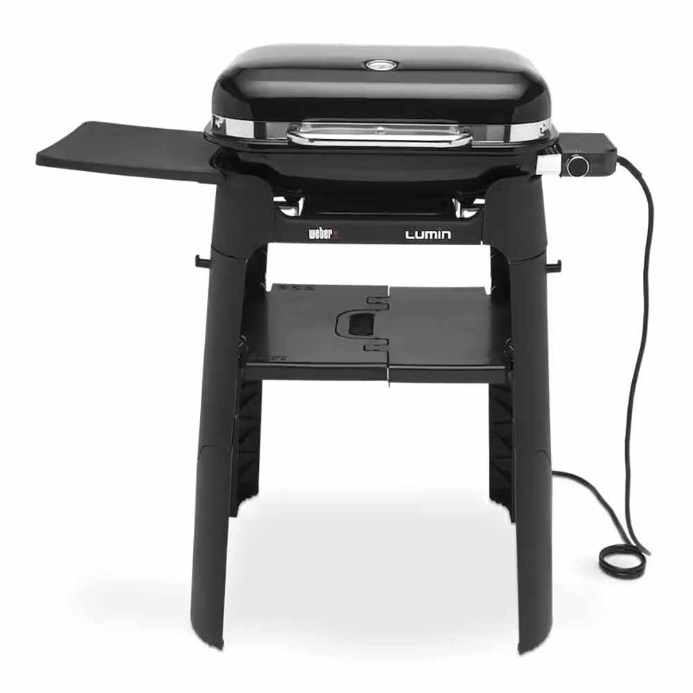 Kit Barbecue Elettrico Weber Lumin con Stand e Copertura Premium