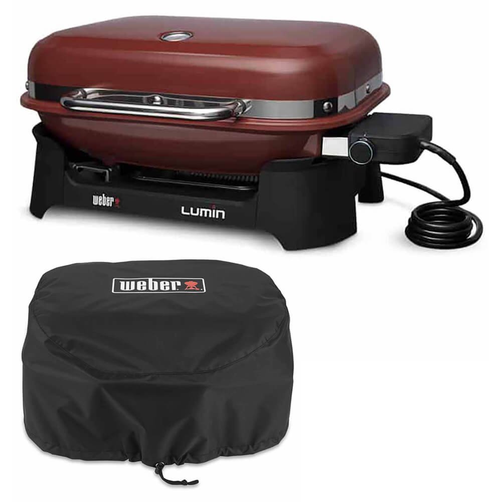 Barbecue e copertura premium Weber Lumin 2 prodotti.