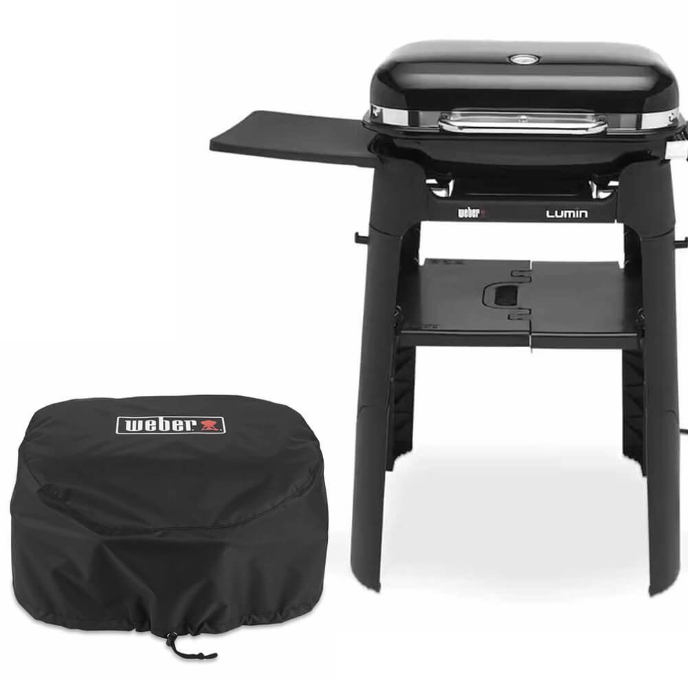 Kit Barbecue Elettrico Weber Lumin con Stand e Copertura Premium