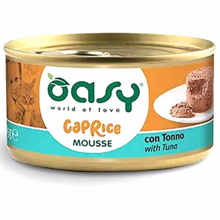 Alimento gatto Oasy Caprice adult Mousse con tonno 85g