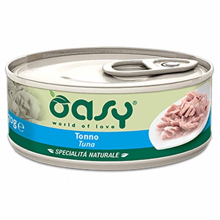 Alimento gatto Oasy Specialit&agrave; naturale adult con tonno 70g