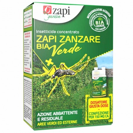 Insetticida Antizanzare Concentrato Zanzare Bia Verde Zapi 100ml