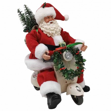 Babbo Natale in Vespa 23cm