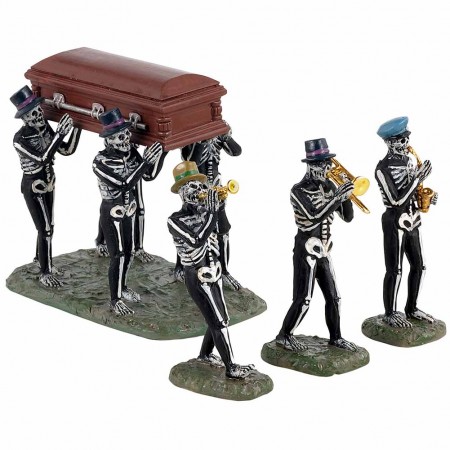 Jazz Funeral Spooky Town Lemax 13554