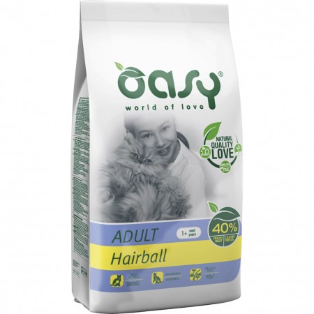Oasy Dry Cat ADULT HAIRBALL 300gr