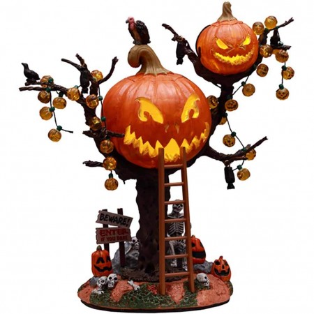 Pumpkin tree house Spooky Town Lemax 14856