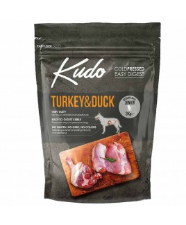 Alimento cane Kudo Low Grain Tacchino e anatra Junior medium e maxi 3kg