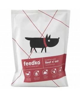 Alimento disidratato per cani Feedko manzo e avena 1,350kg
