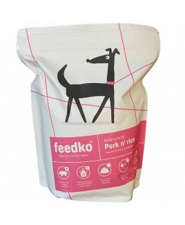 Alimento disidratato per cani Feedko maiale e riso 1,350kg