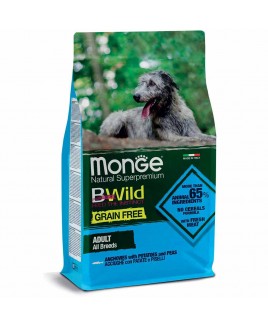 Alimento cane Monge BWild All Breeds Adult Acciughe patate e piselli 12kg