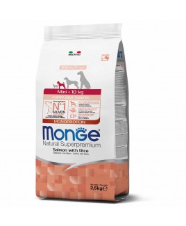 Alimento cane Monge superpremium Mini puppy e junior salmone e riso 2,5kg