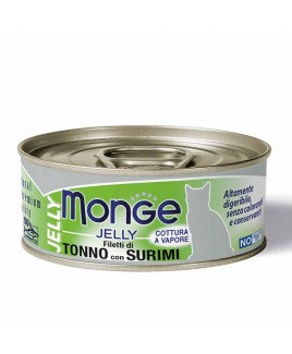 Alimento gatto Monge Jelly tonno con surimi 80g