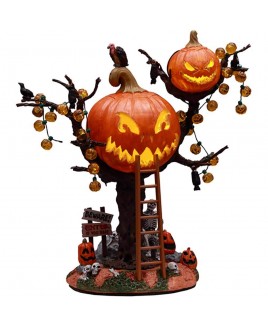 Pumpkin tree house Spooky Town Lemax 14856