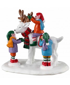 Reindeer snowman Santa's Wonderland Lemax 33629